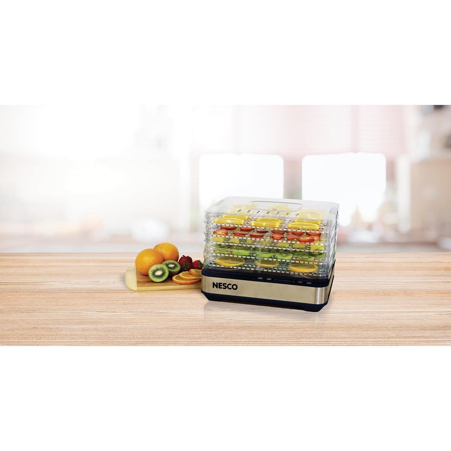 Deshidratador de Alimentos NESCO FD-5TC - 5 Bandejas Sin BPA, 420W