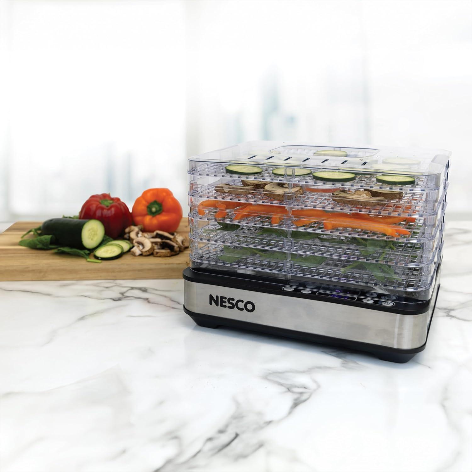 Deshidratador de Alimentos NESCO FD-5TC - 5 Bandejas Sin BPA, 420W