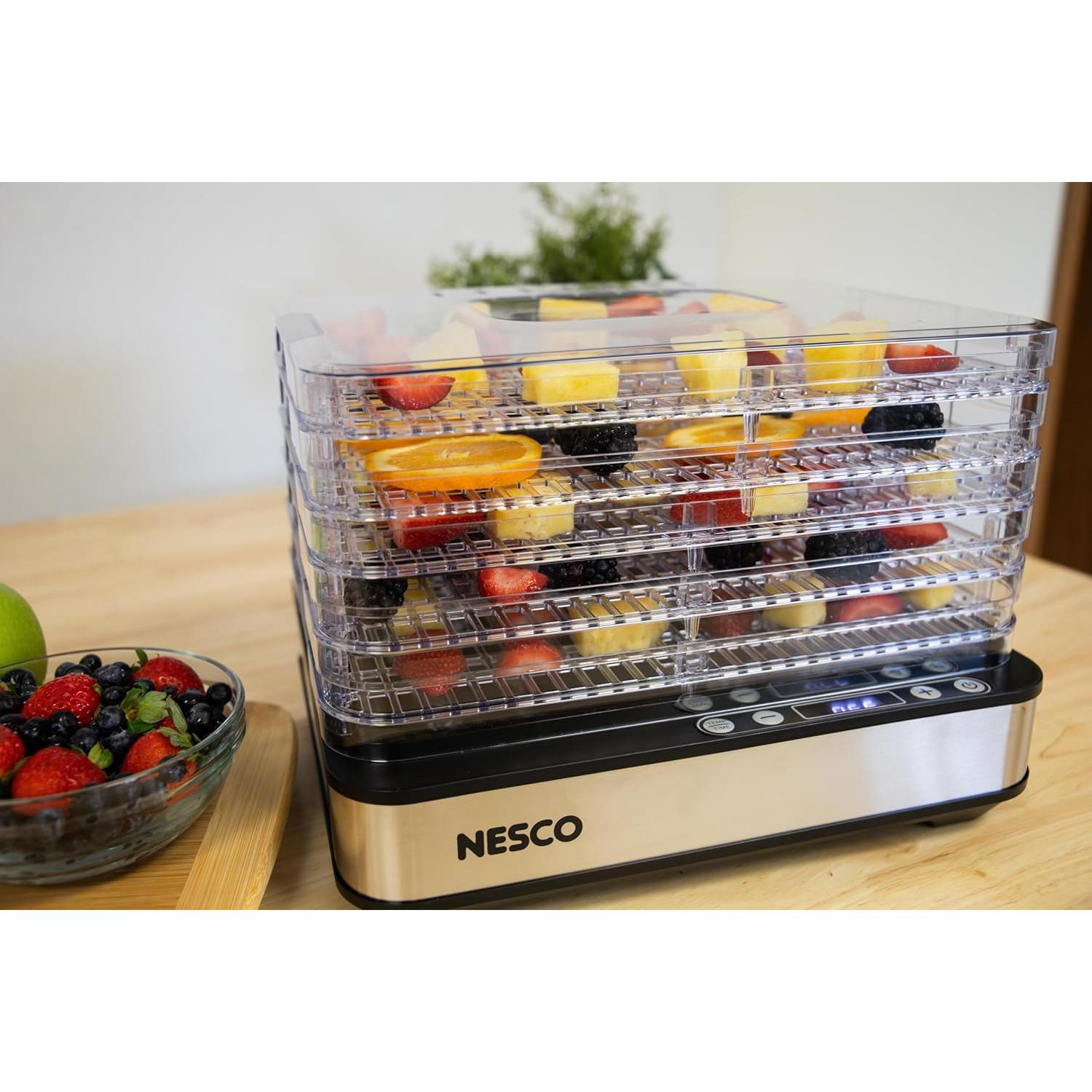Deshidratador de Alimentos NESCO FD-5TC - 5 Bandejas Sin BPA, 420W