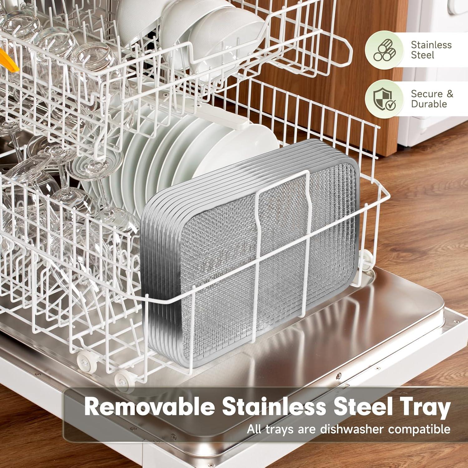 Deshidratador de Alimentos SUCISENI 1000W 18 Bandejas Acero Inoxidable