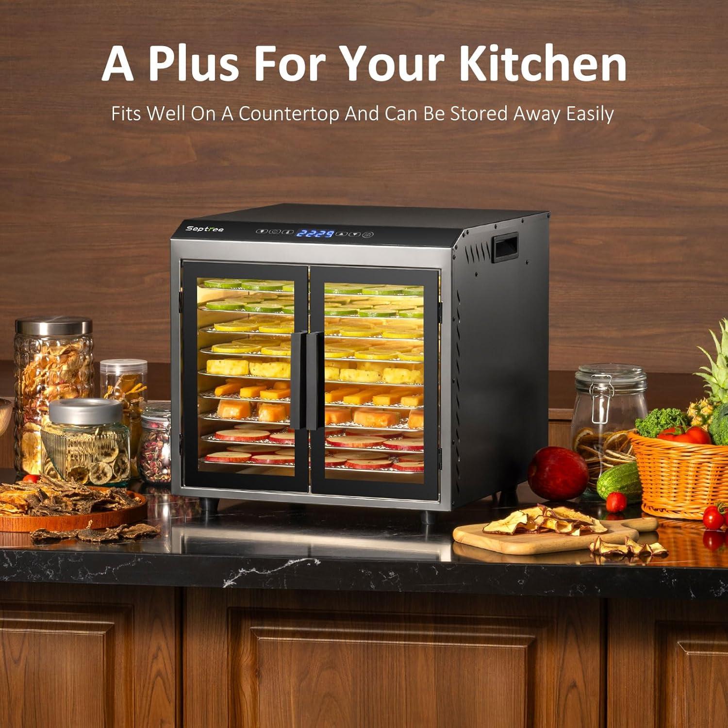 Deshidratador de Alimentos Septree DBC-09B, 9 Bandejas 1000W