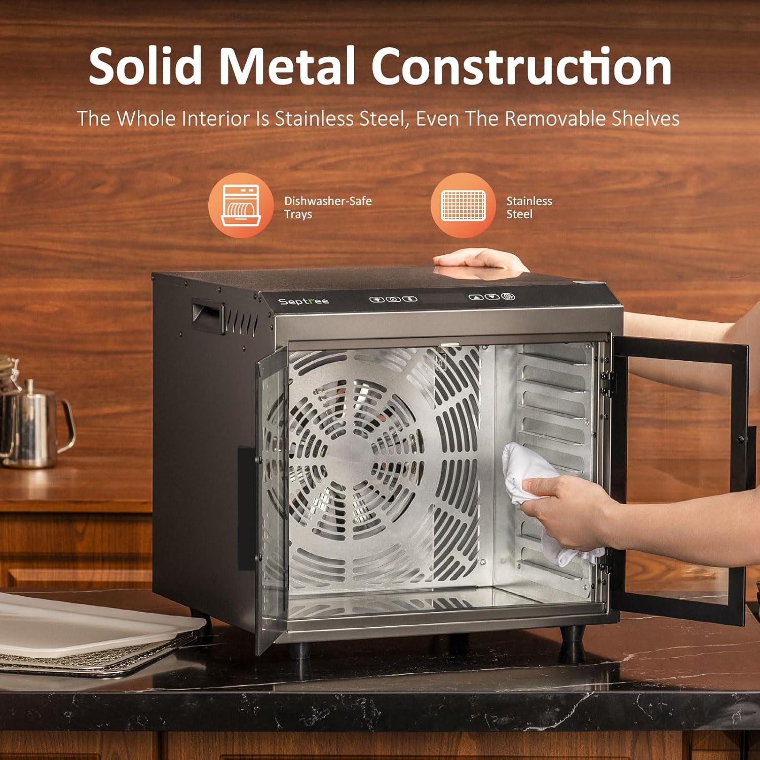 Deshidratador de Alimentos Septree DBC-09B, 9 Bandejas 1000W