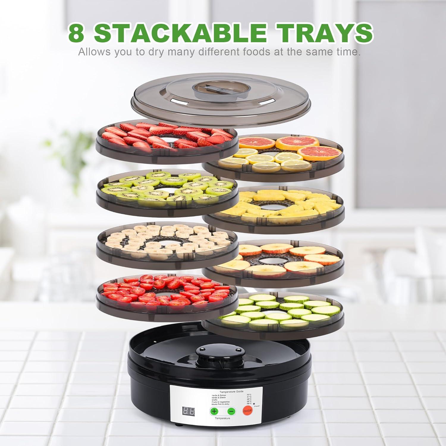 Deshidratador de Alimentos BOWILL 8 Bandejas 350W Sin BPA