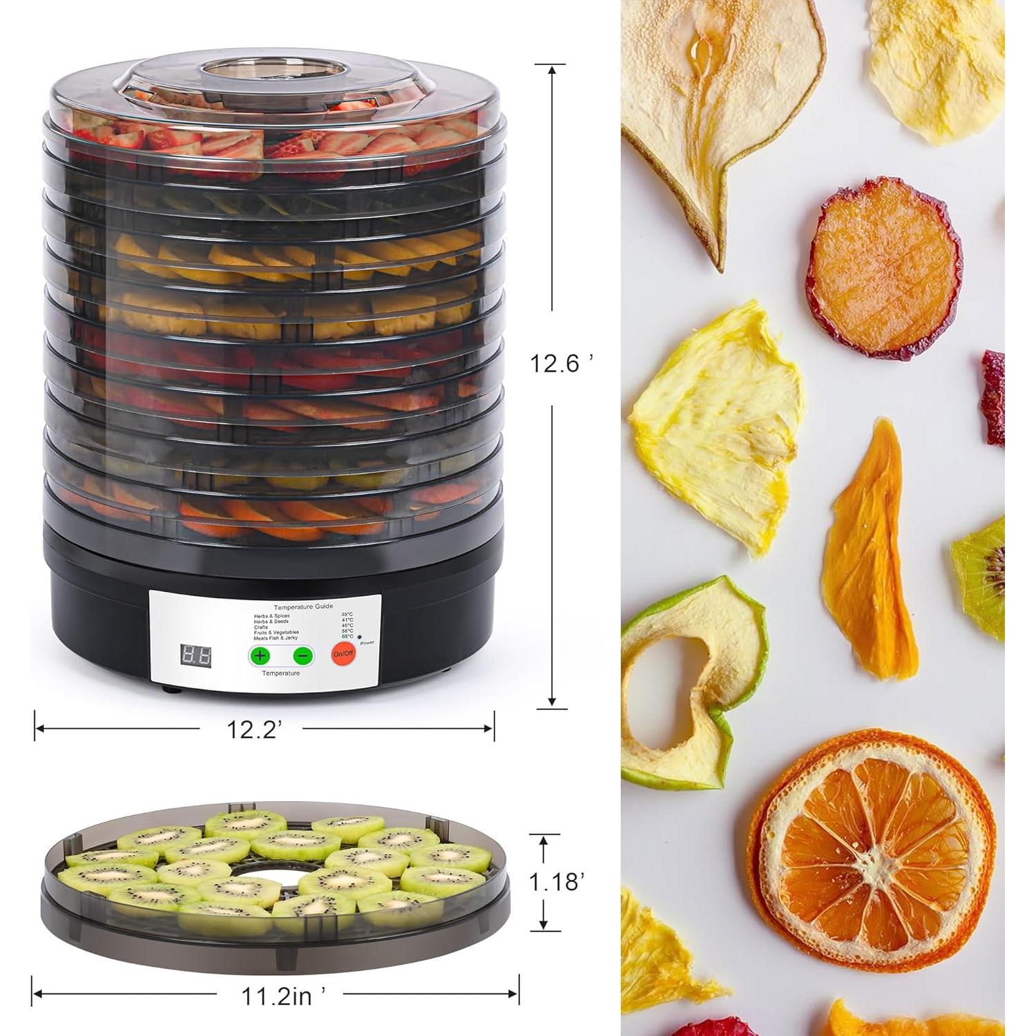 Deshidratador de Alimentos BOWILL 8 Bandejas 350W Sin BPA