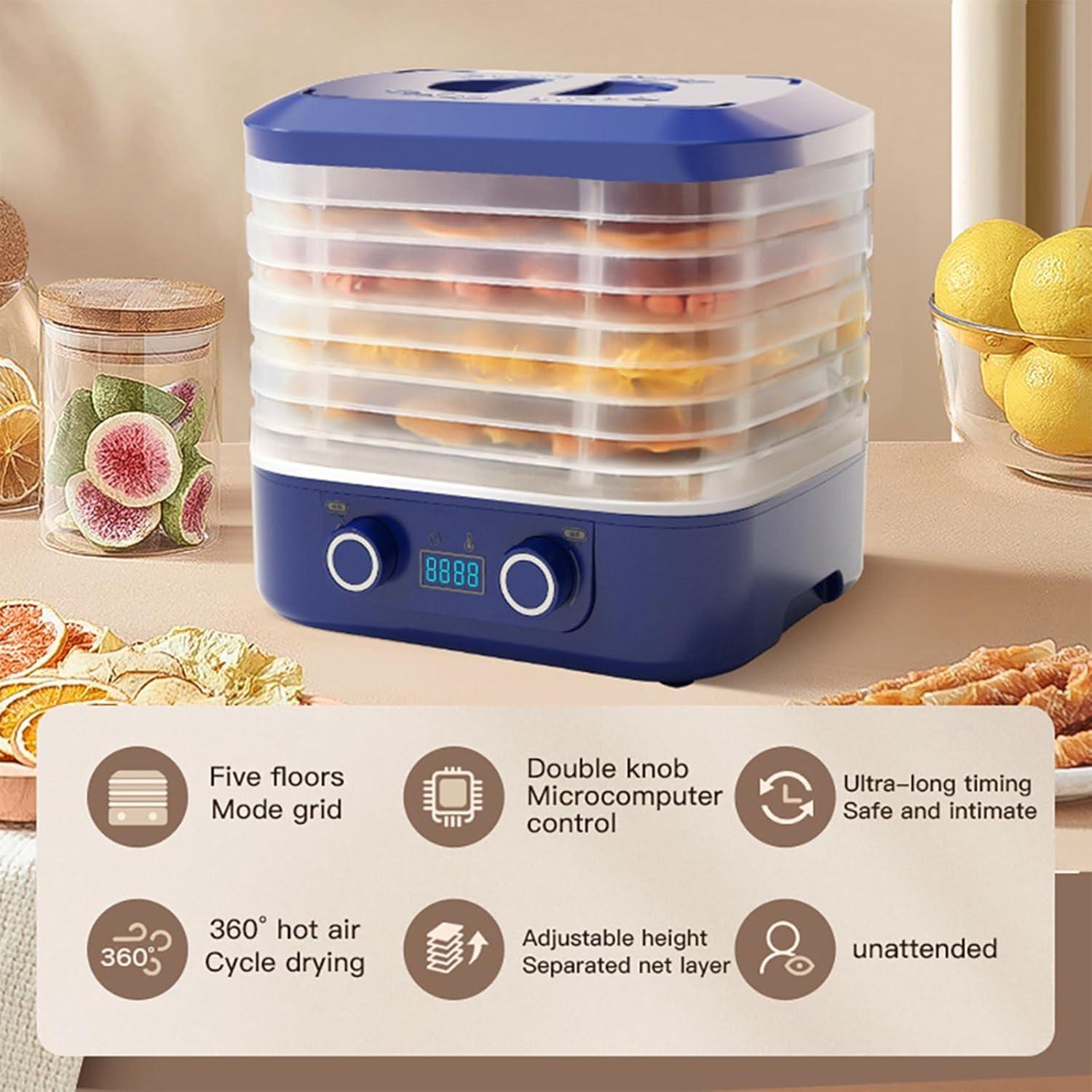 Deshidratador de Alimentos Vingtank 5 Bandejas 420W 35-70°C