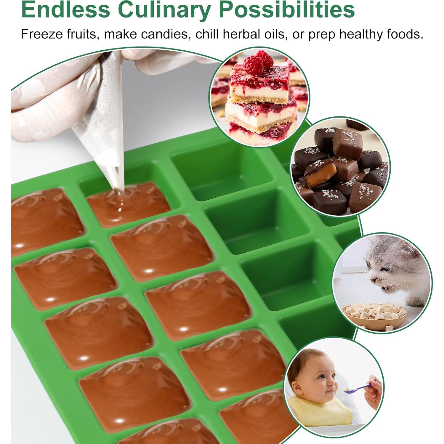 Moldes de Silicona para Alimentos Hdnbsp - 5 Pcs Verde