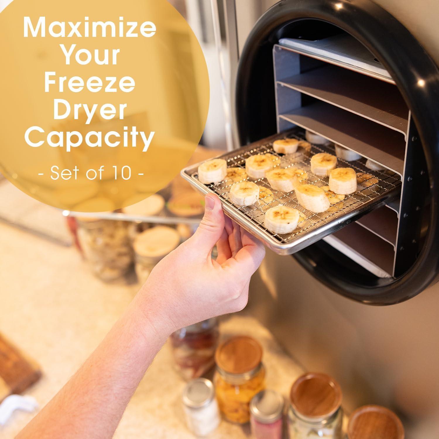 Inserts de acero inoxidable para deshidratador Harvest Right mediano - 10 unidades