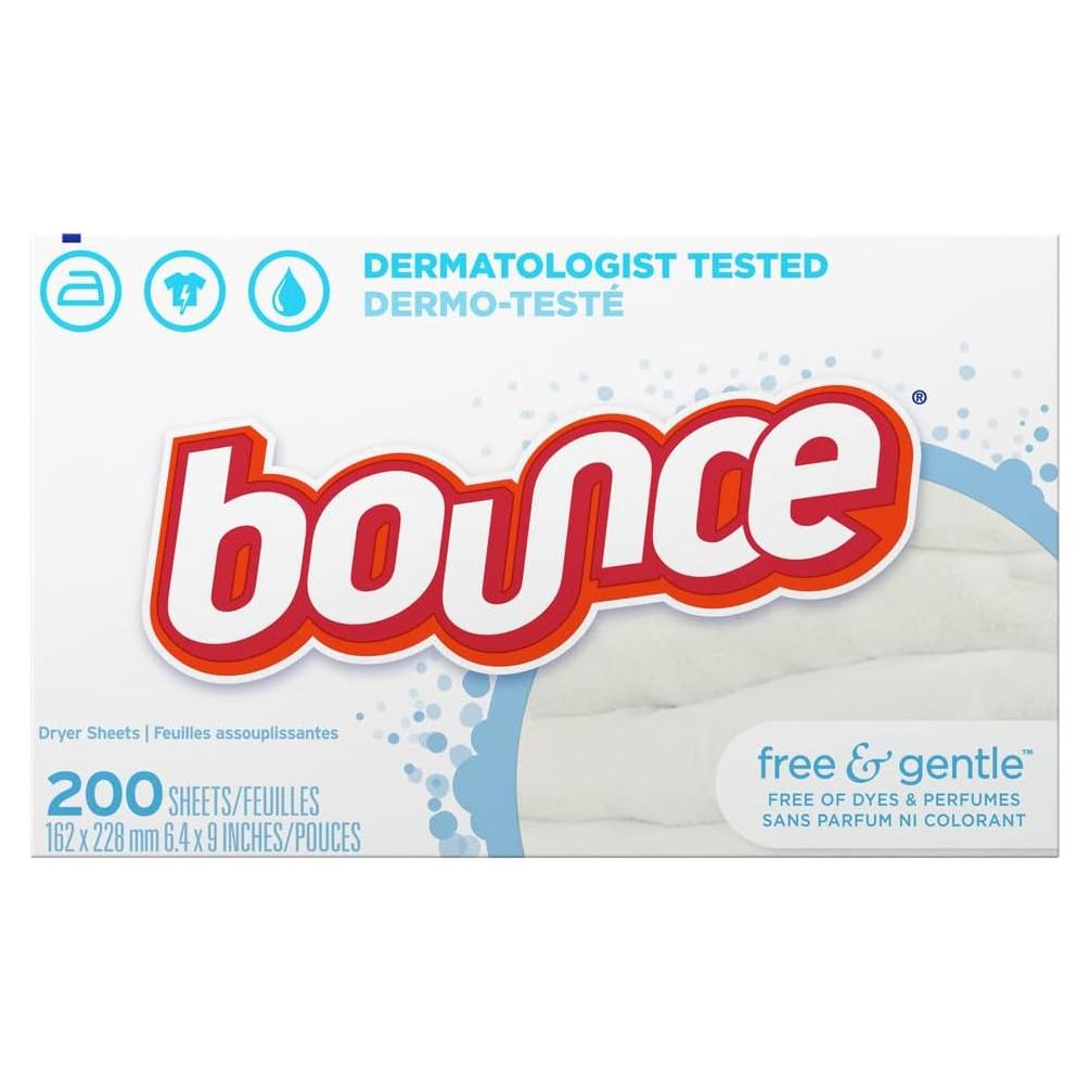 Hojas para Secadora Bounce Libre y Suave - 200 Unidades