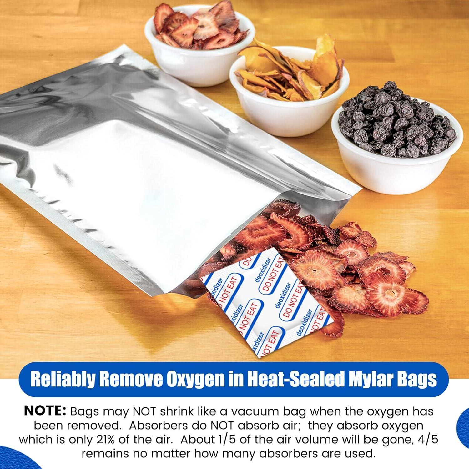 Absorbentes de Oxígeno 400CC Lidisanita - 10 Paquetes Grado Alimenticio