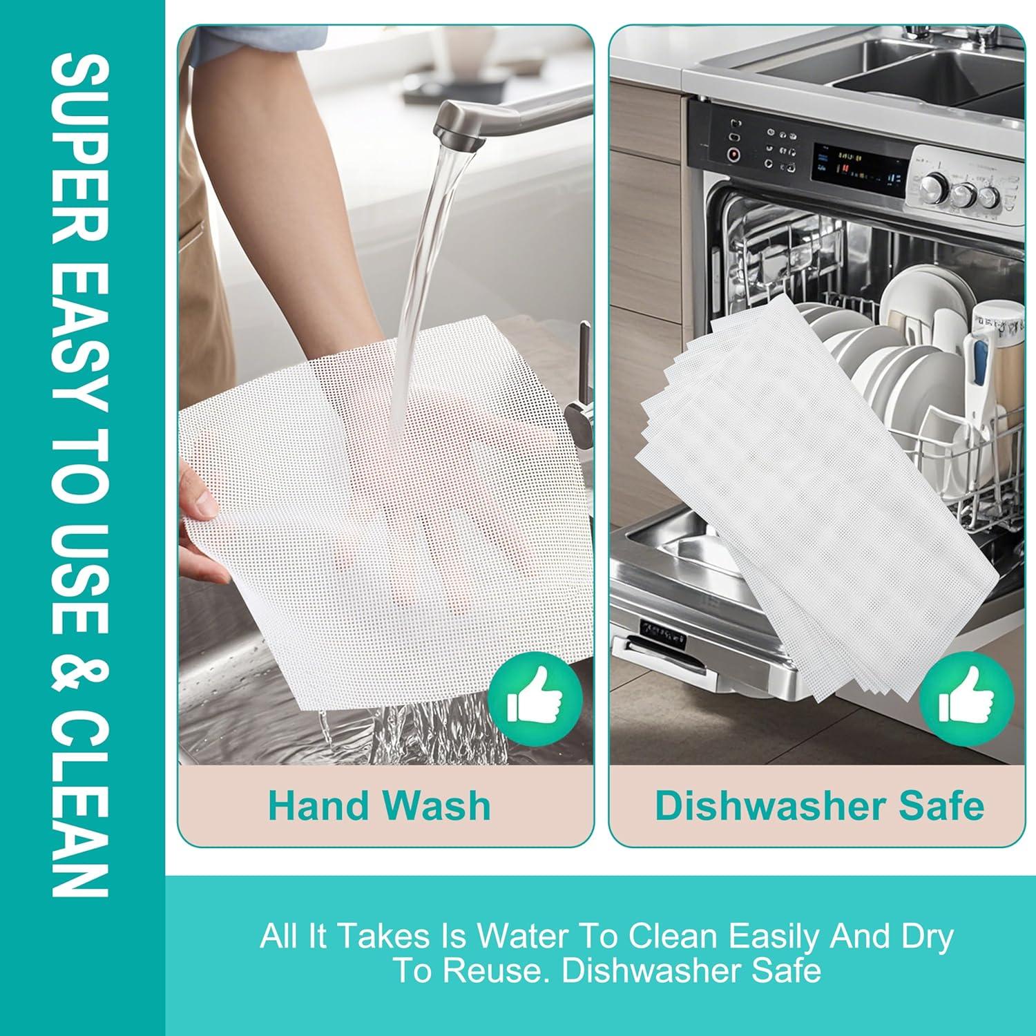 Hojas de Silicona Antiadherentes GUCUJI para Deshidratador - 5 Pzas