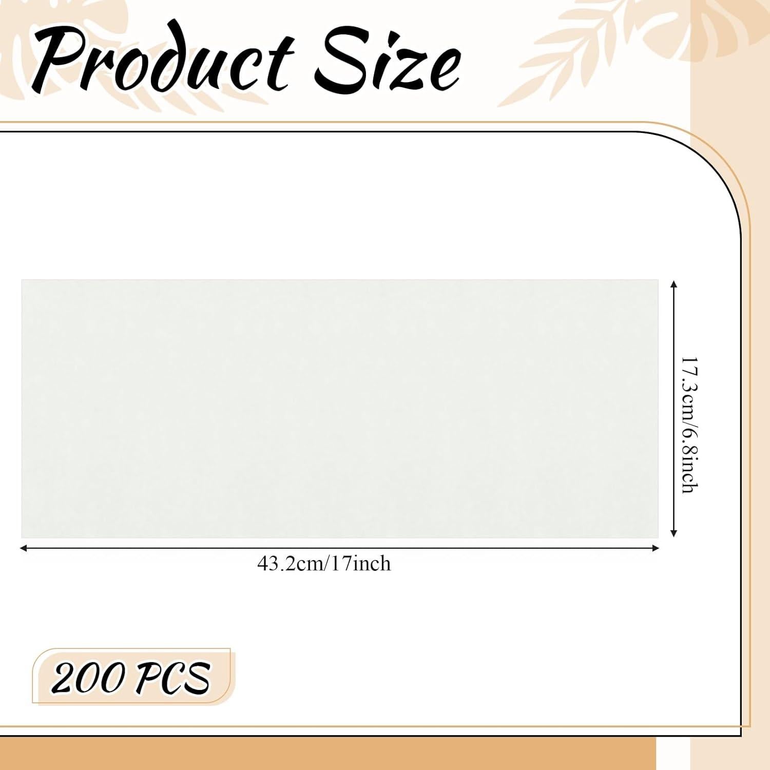 Lincia 200 Tapas de Papel Pergamino para Deshidratador Mediano