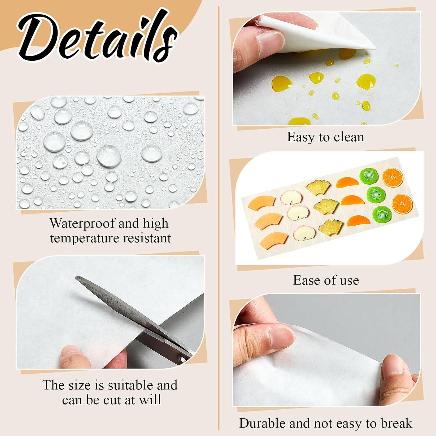 Lincia 200 Tapas de Papel Pergamino para Deshidratador Mediano