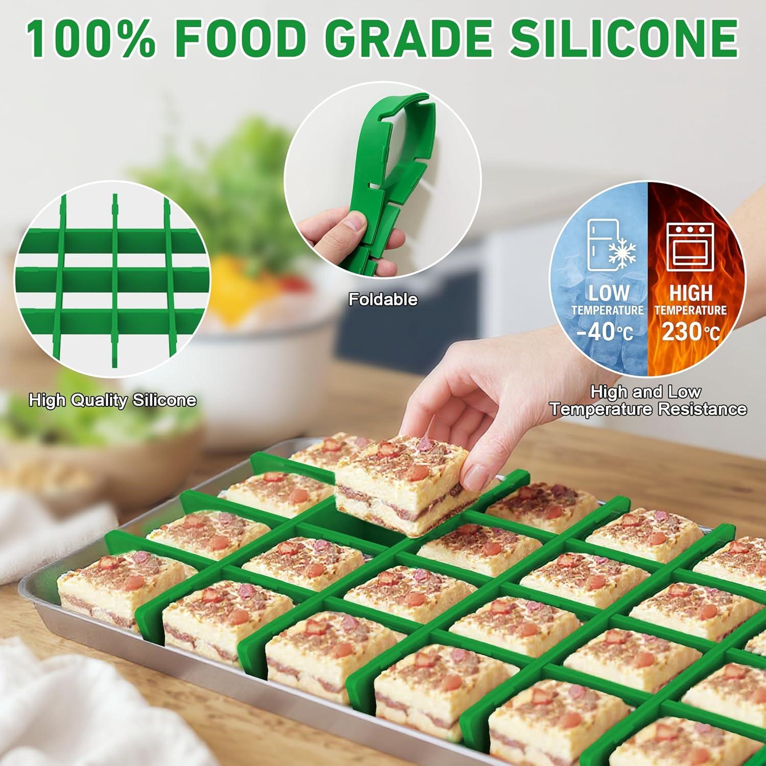 SkillDance 5 Sets Silicone Freeze Dryer Tray Dividers - Reusable Harvest Right Medium Freeze Dryer Accessories,Premium Silicone Freezer Trays For Candy, Vegetables And Desserts