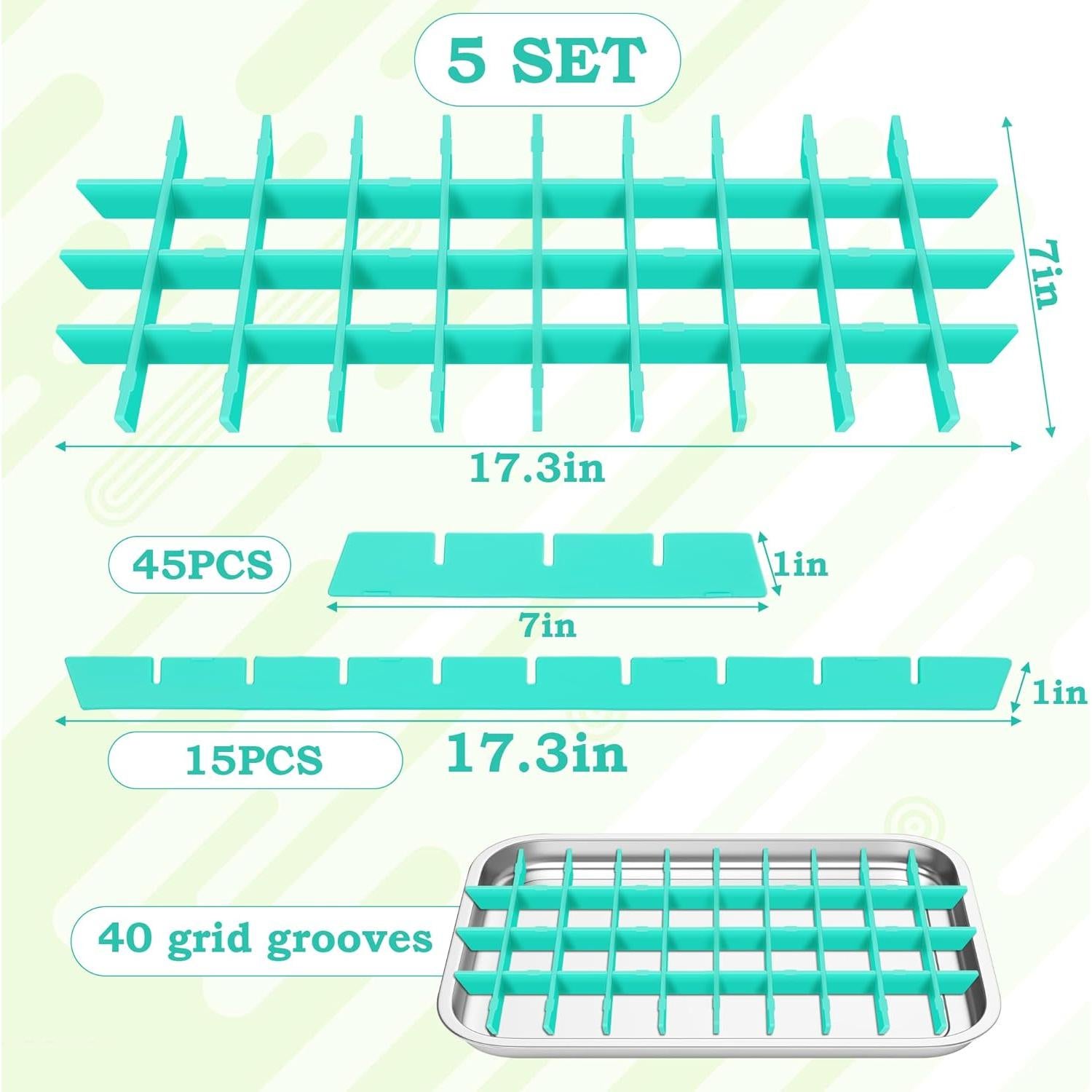 Divisores de Bandeja para Deshidratador AHIER 5 Piezas Silicona