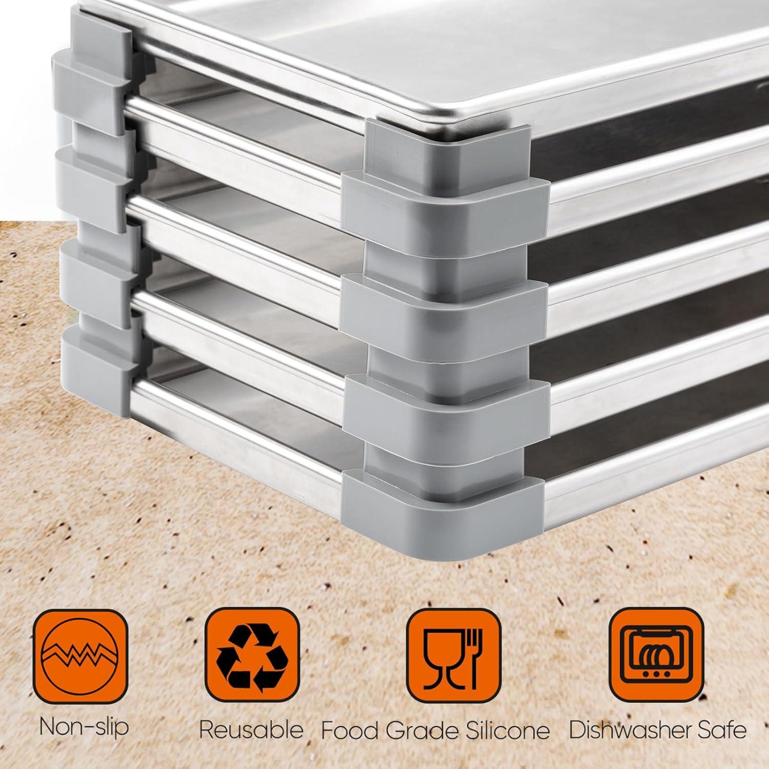 16 Pcs Apiladores de Bandejas de Silicona Harvest Right