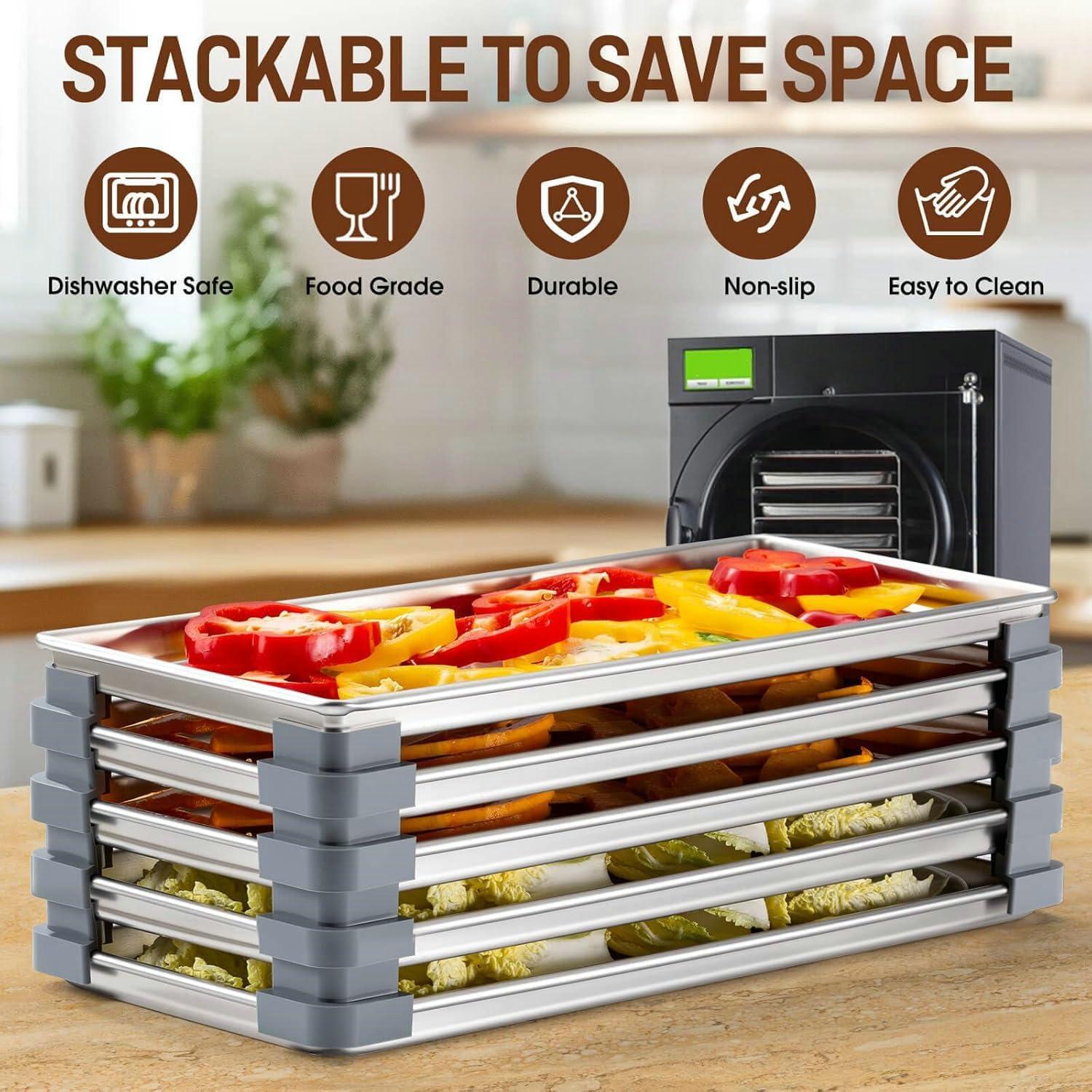 16 Pcs Apiladores de Bandejas de Silicona Harvest Right