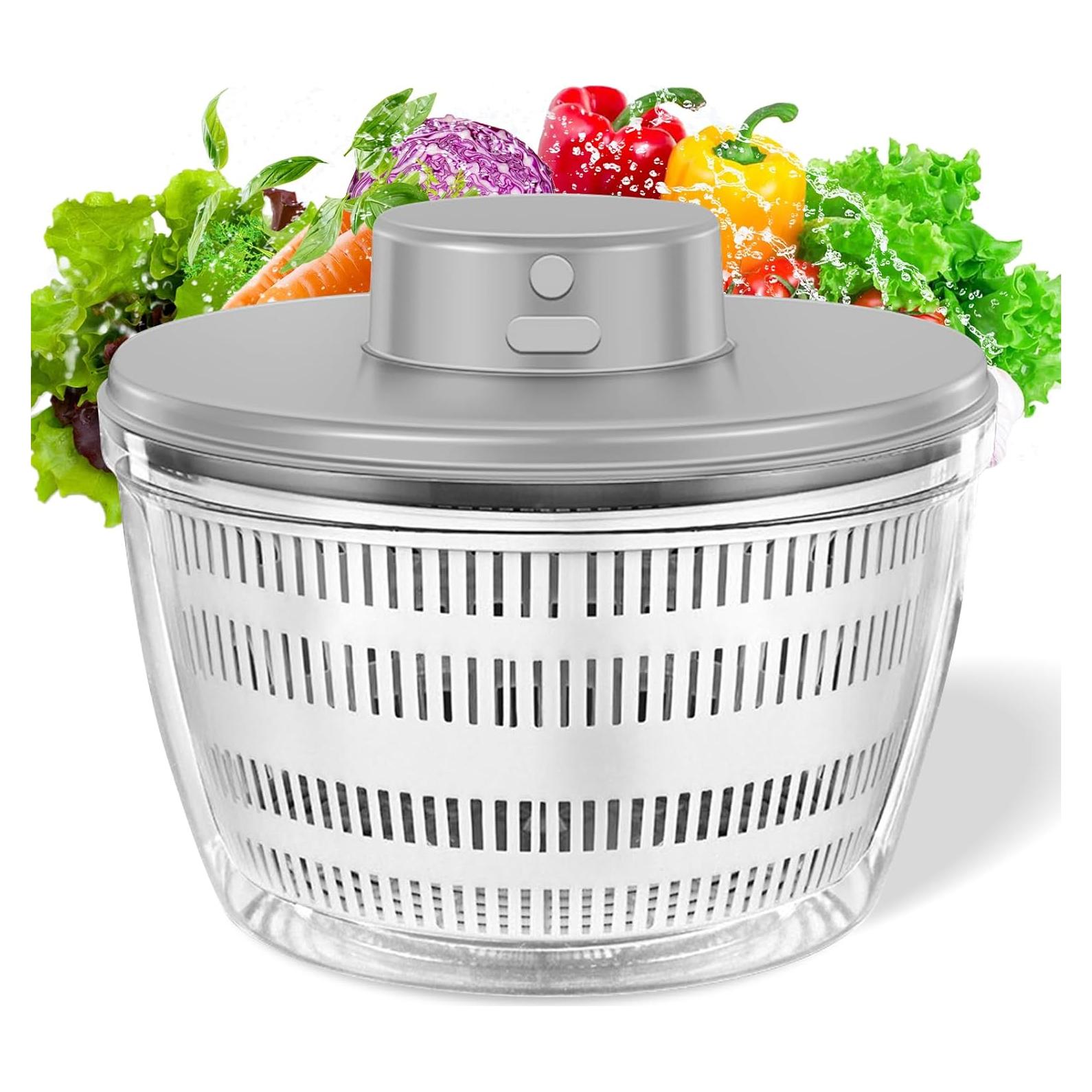 Lavadora Secadora de Verduras Goldmeet 4L Eléctrica USB Blanca