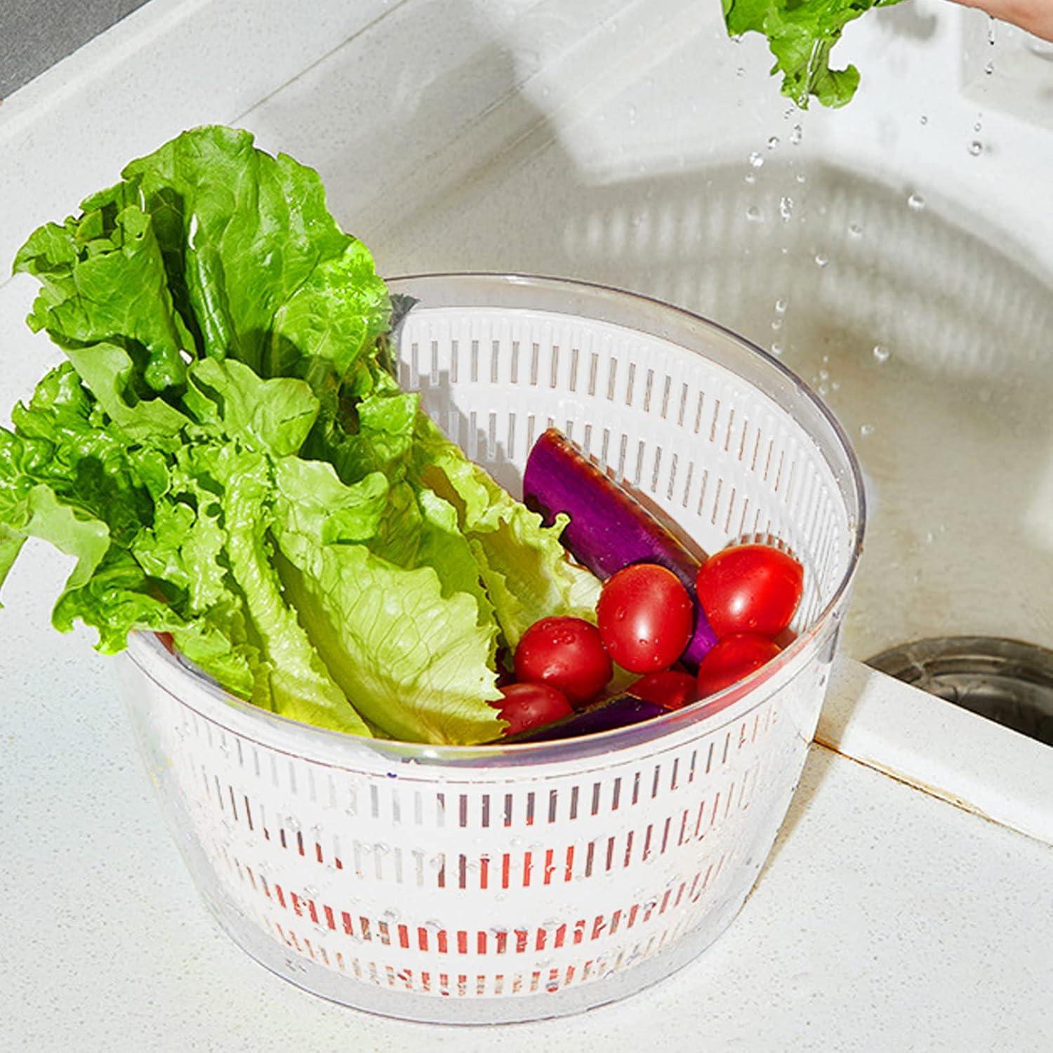 Lavadora Secadora de Verduras Goldmeet 4L Eléctrica USB Blanca