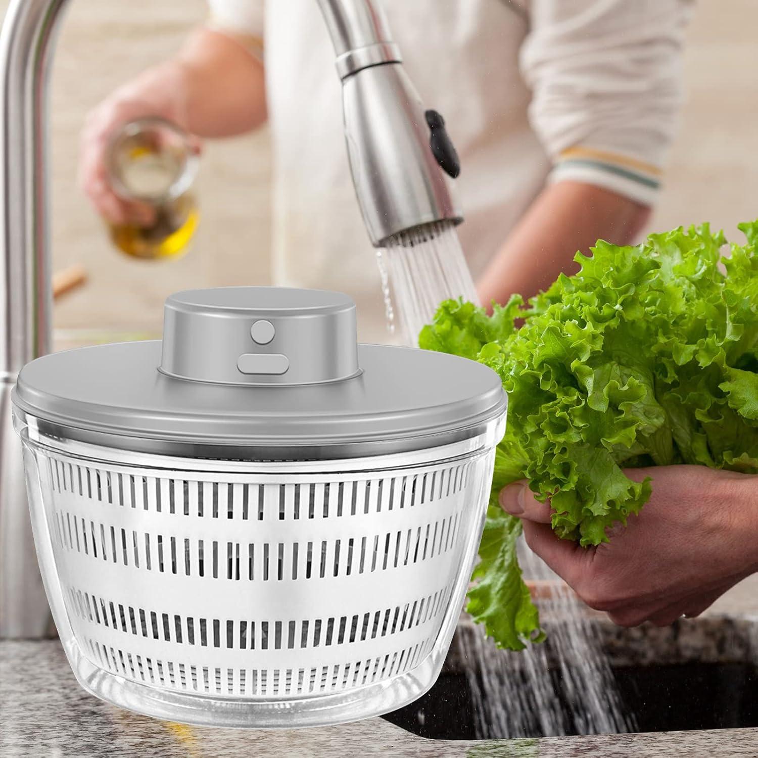 Lavadora Secadora de Verduras Goldmeet 4L Eléctrica USB Blanca