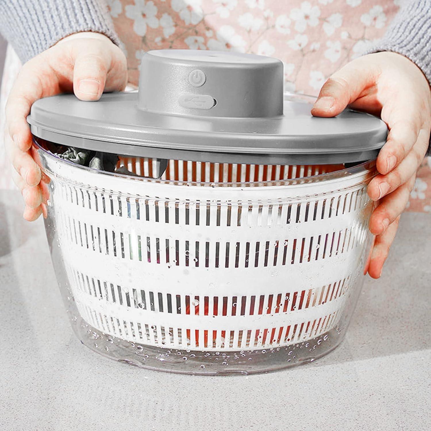 Lavadora Secadora de Verduras Goldmeet 4L Eléctrica USB Blanca