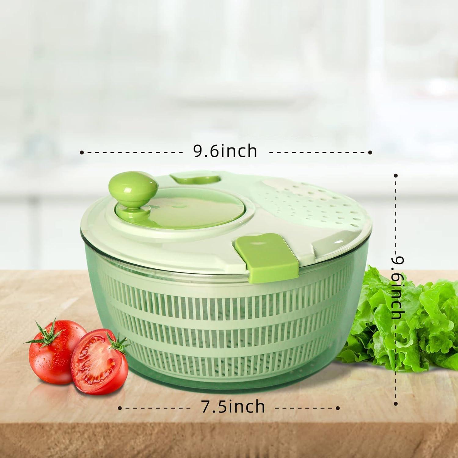 Secador de Ensalada KAEASOUS 4.2L con Mango Rotatorio y Bloqueo