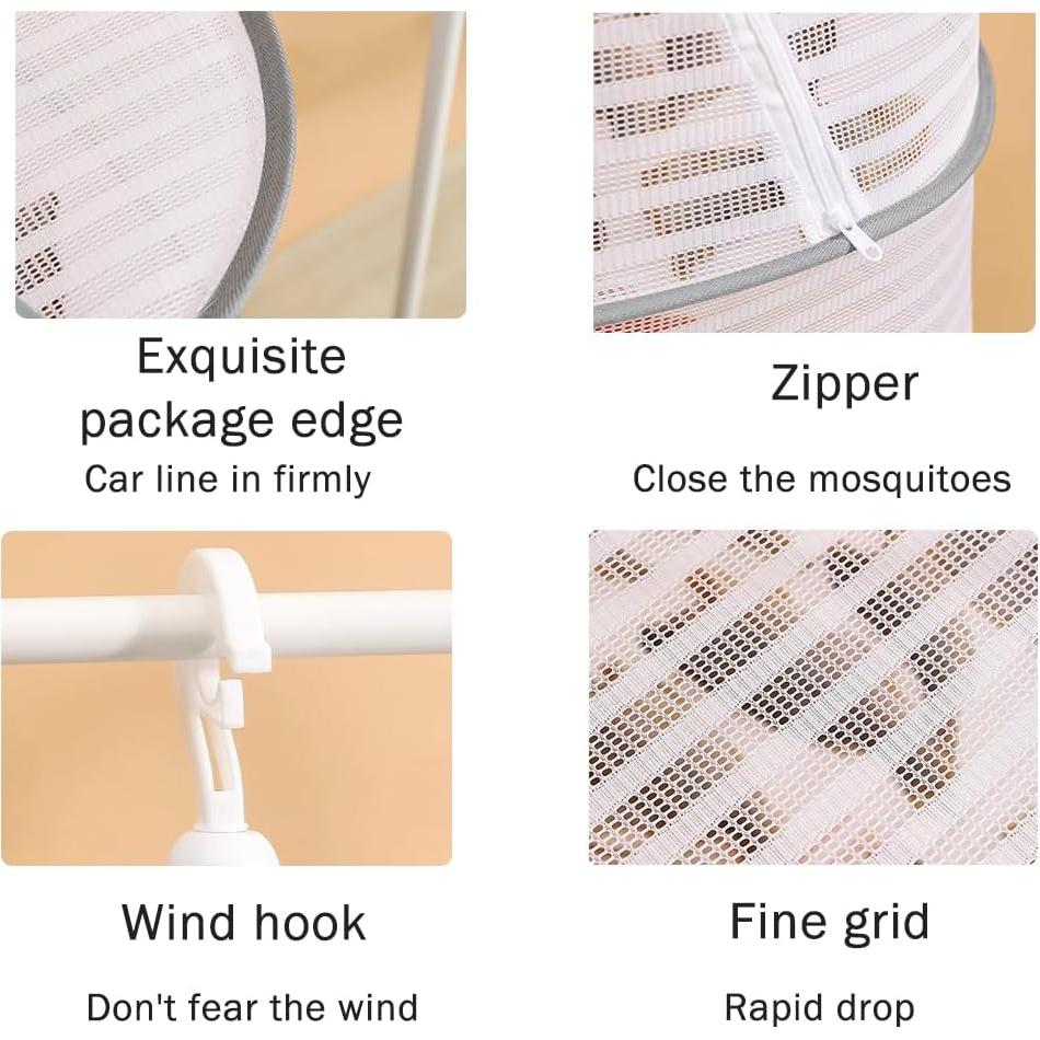 Estante de Secado de Hierbas Balana - Red Plegable 3 Capas 60x40 cm