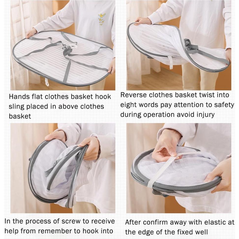 Estante de Secado de Hierbas Balana - Red Plegable 3 Capas 60x40 cm