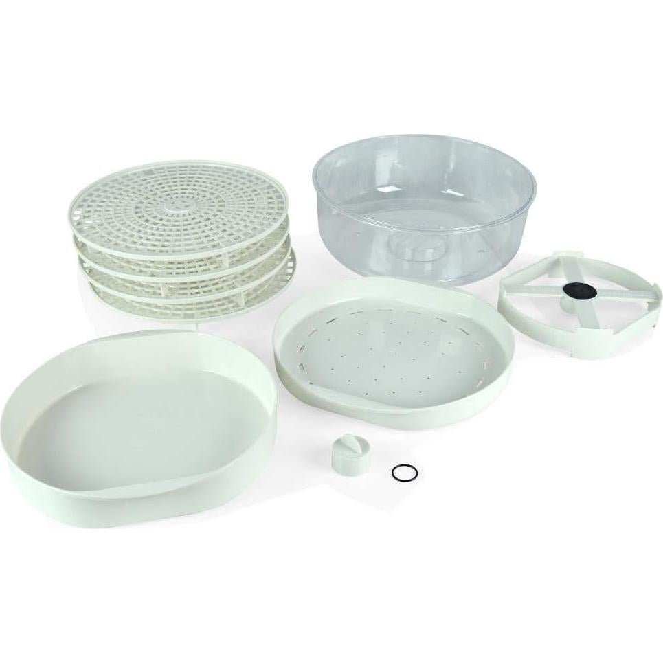 Deshidratador y Vaporera NutriChef PKFDSRC10WT 3 en 1 Blanco