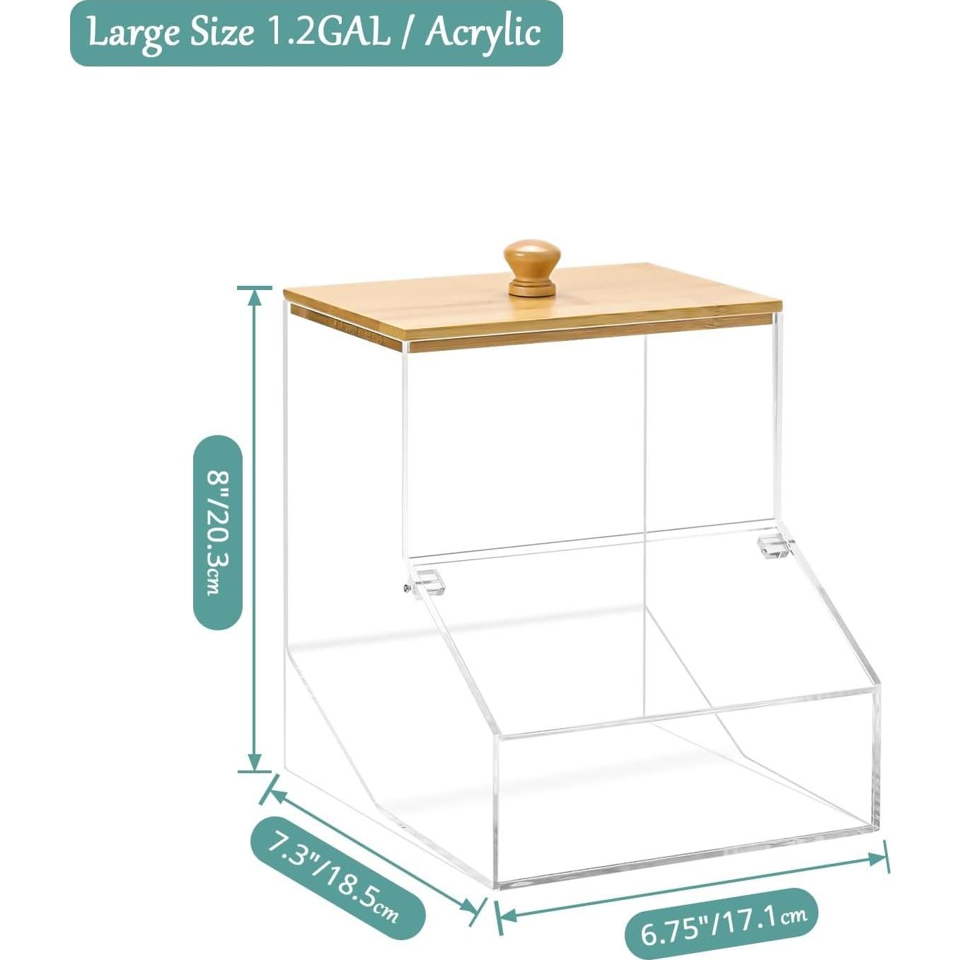 Contenedor de Cápsulas de Lavandería VEGEVIGI 1.2L Acrílico