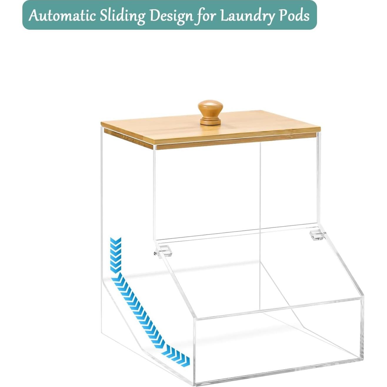 Contenedor de Cápsulas de Lavandería VEGEVIGI 1.2L Acrílico