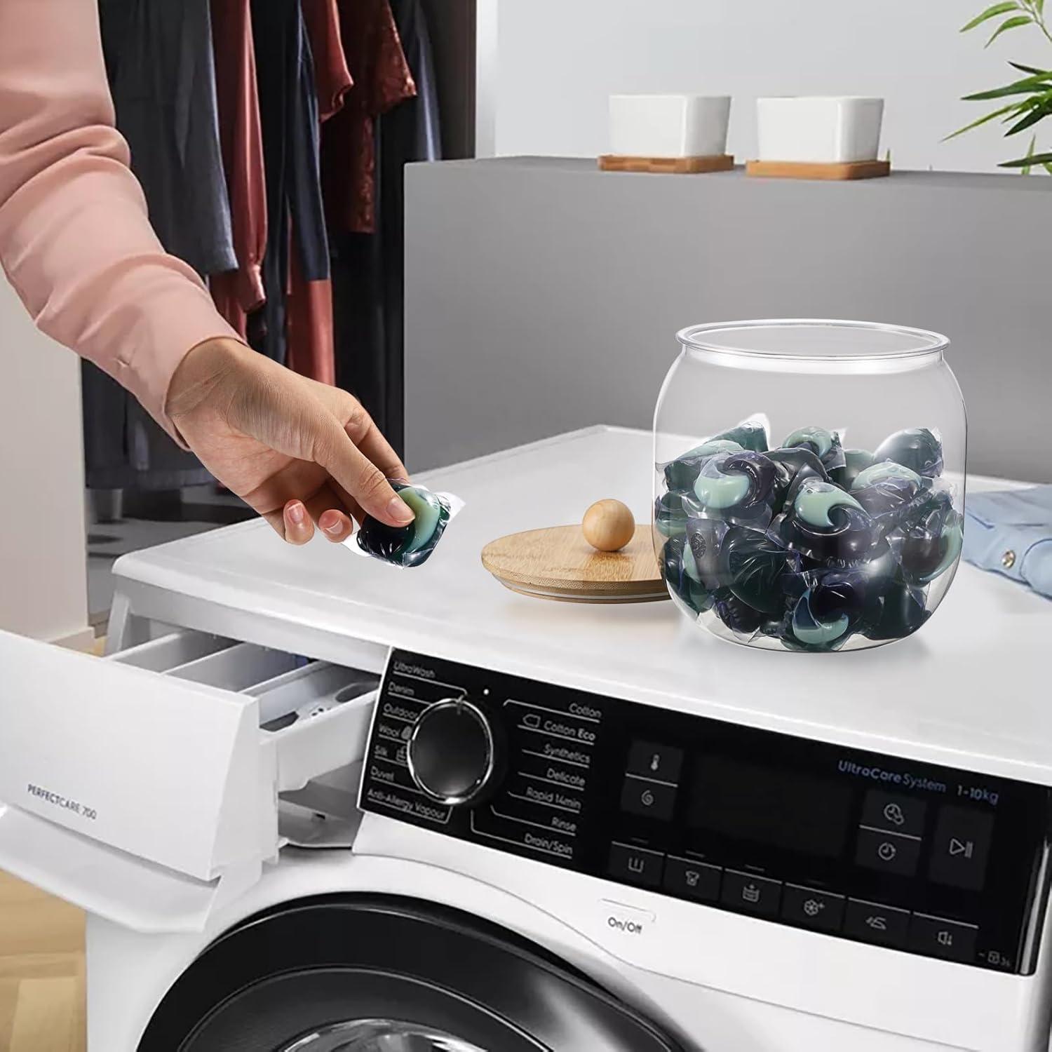 Contenedor Cilíndrico Hermético OGANAZI para Pods de Lavandería