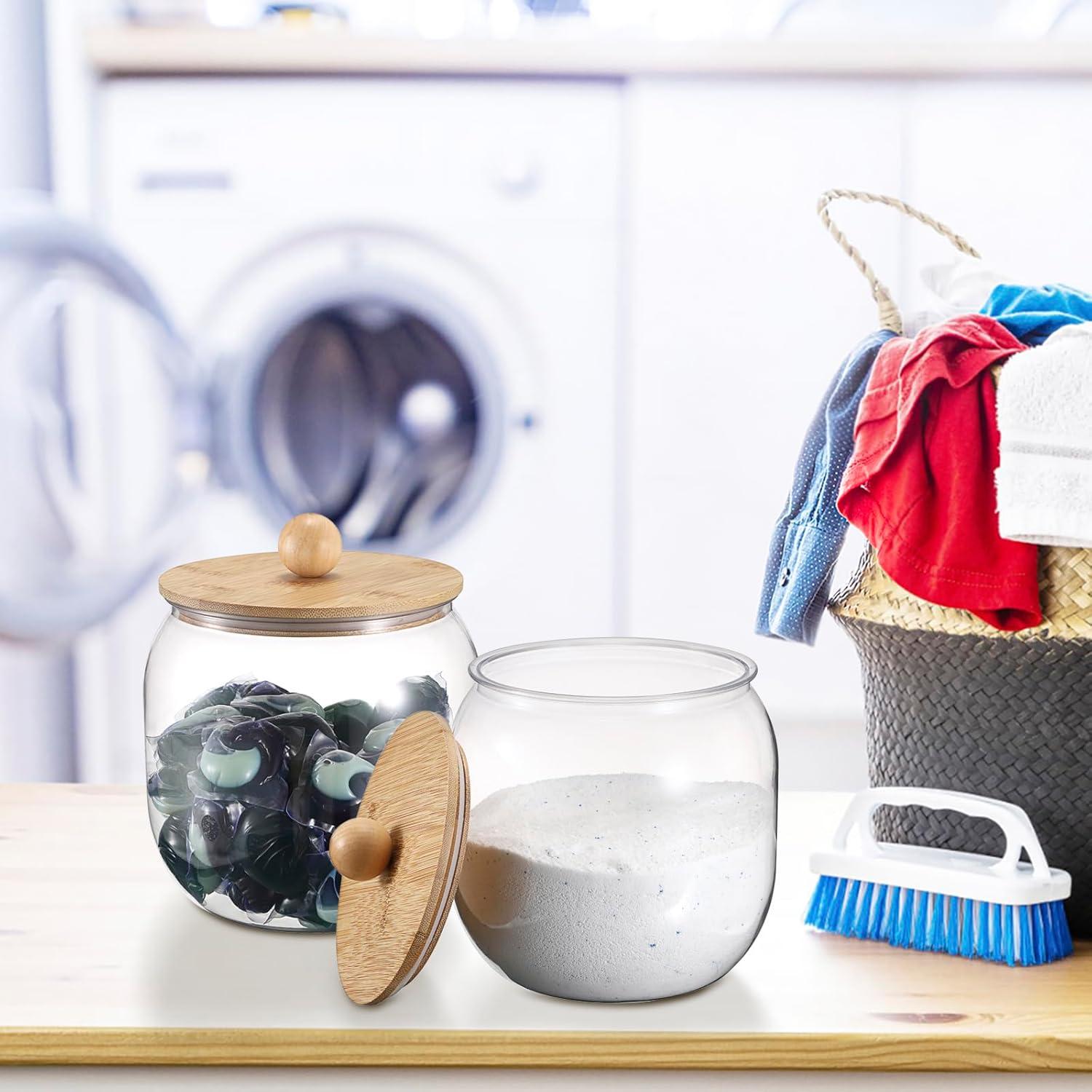 Contenedor Cilíndrico Hermético OGANAZI para Pods de Lavandería