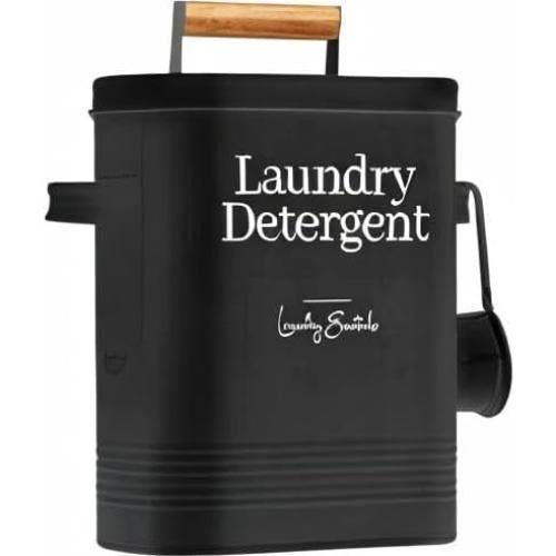 Contenedor de Detergente Simplation 4.08 kg Negro con Tapa