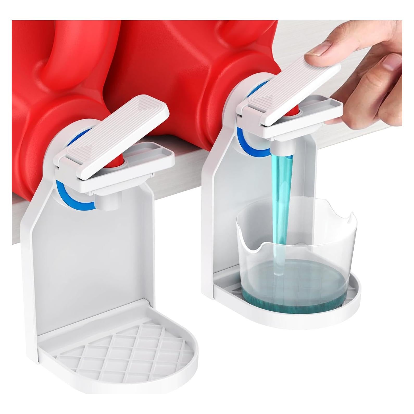 Soporte dispensador de detergente de lavandería KMOUANTS 2 piezas