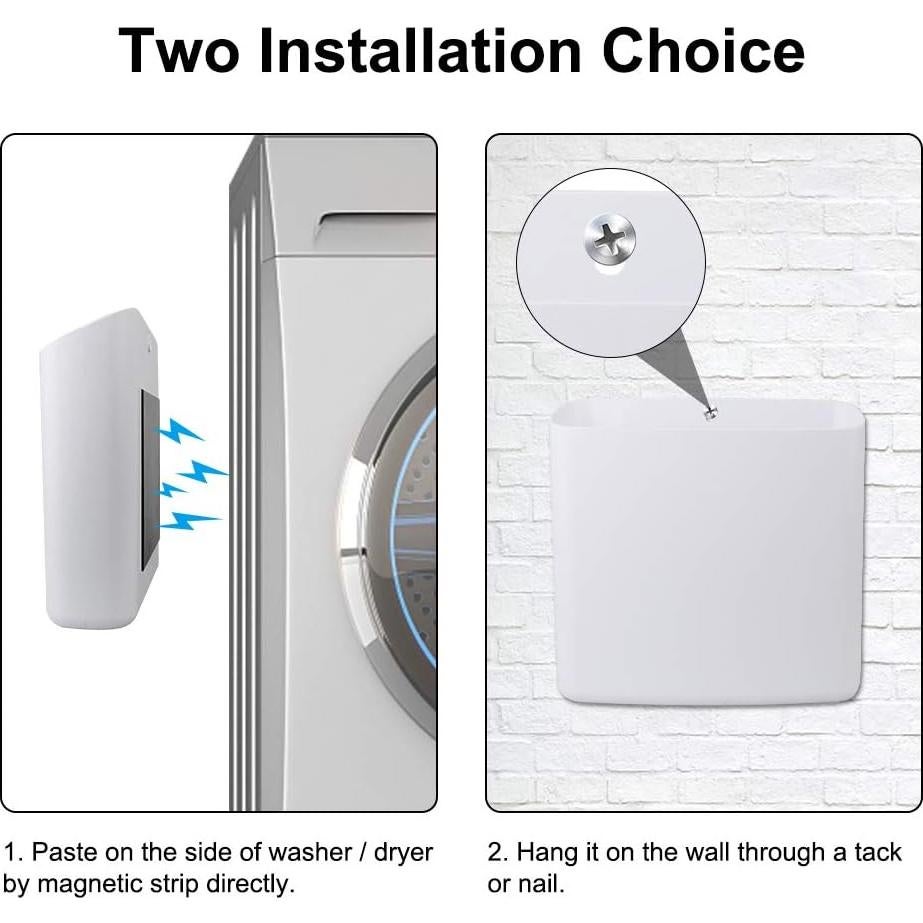 Contenedor de Pelusa Magnético Amytalk Grande 24x7.5x24 cm Blanco