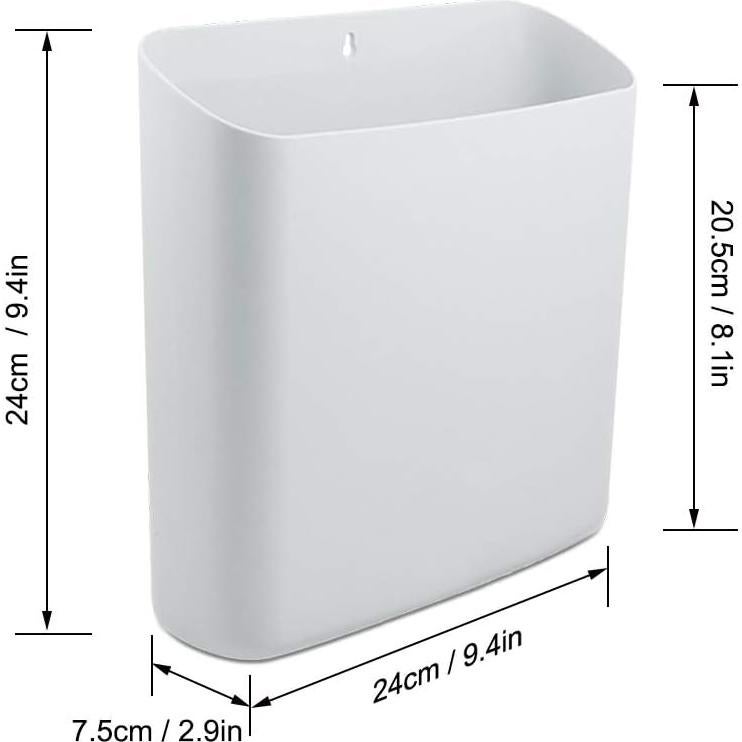 Contenedor de Pelusa Magnético Amytalk Grande 24x7.5x24 cm Blanco