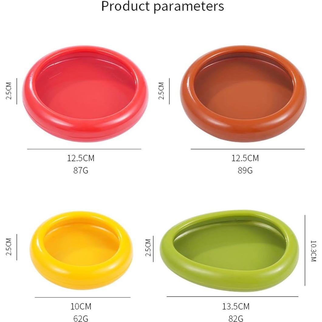 Juego de 4 Contenedores de Almacenamiento de Silicona YUEYINGMG