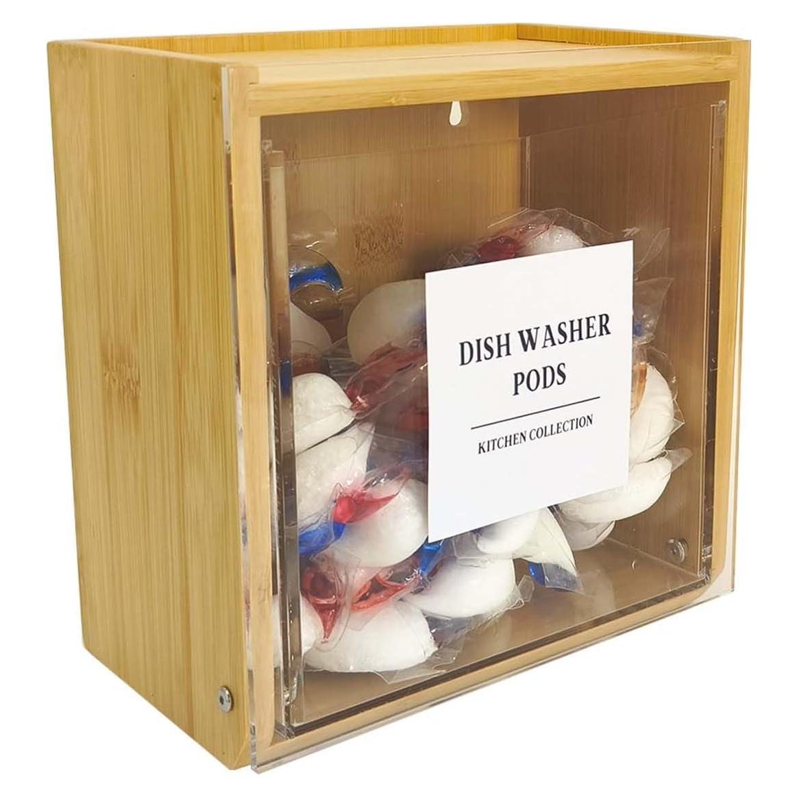 Contenedor de cápsulas de lavandería Gnjoyxuan 80 cargas