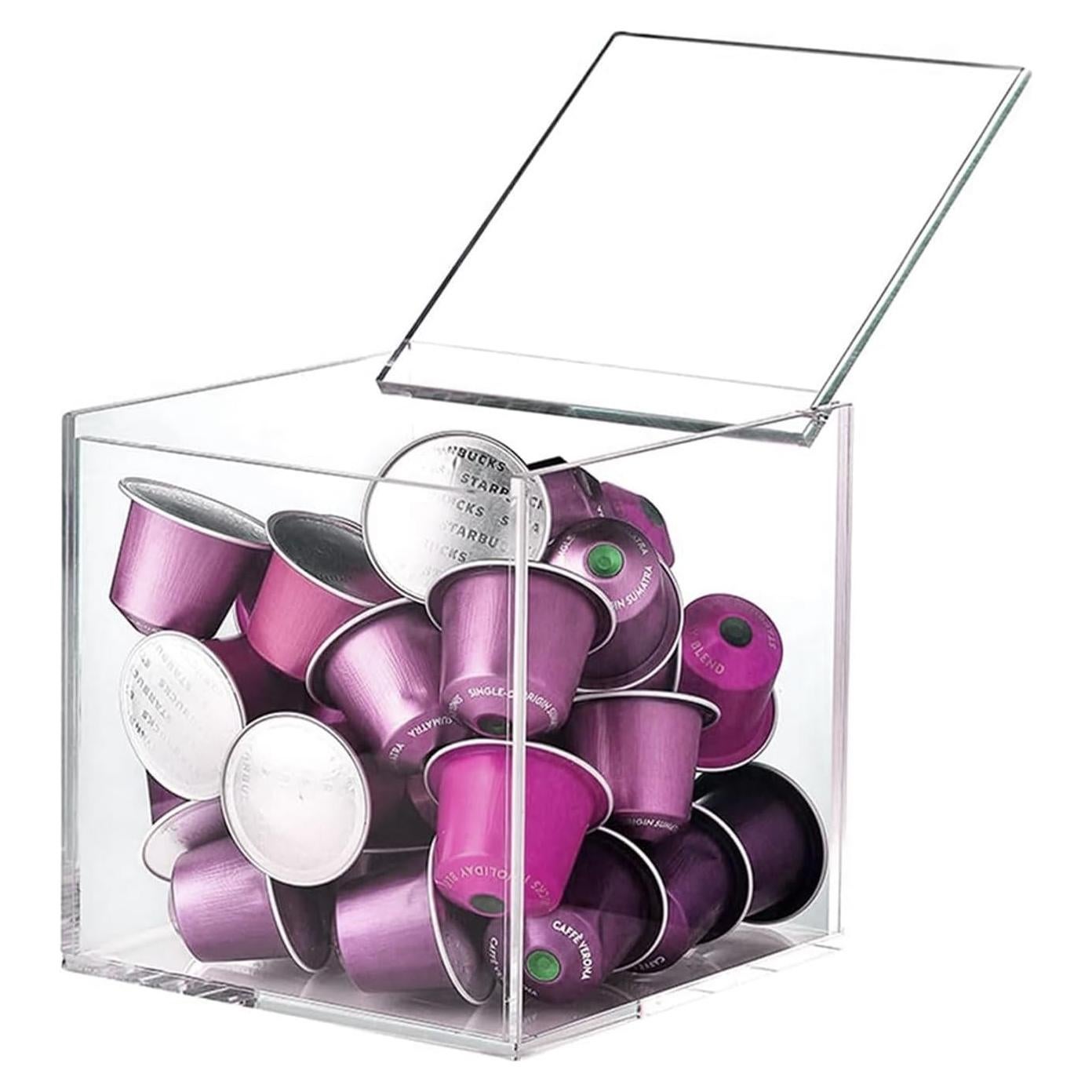 DARENYI Organizador Acrílico para Cápsulas de Café 13x13 cm