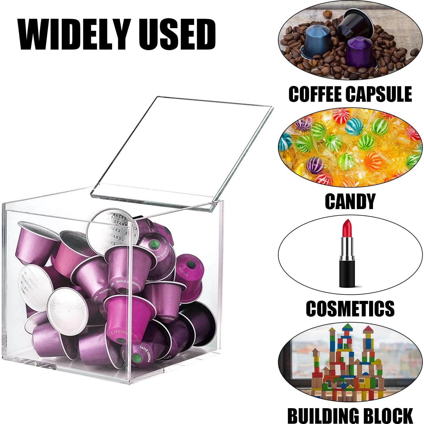 DARENYI Organizador Acrílico para Cápsulas de Café 13x13 cm