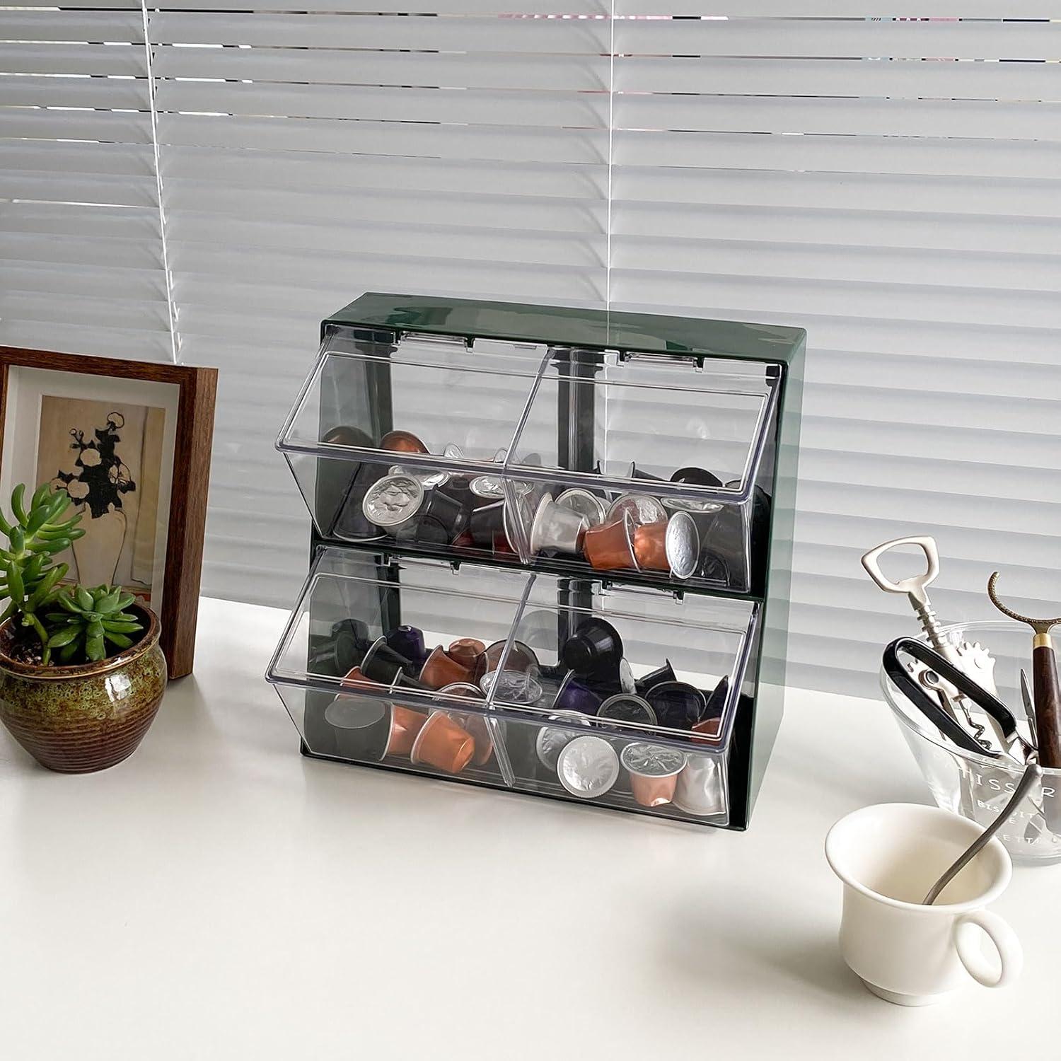 Organizador de Cápsulas de Café NINEWEEN Grande Verde