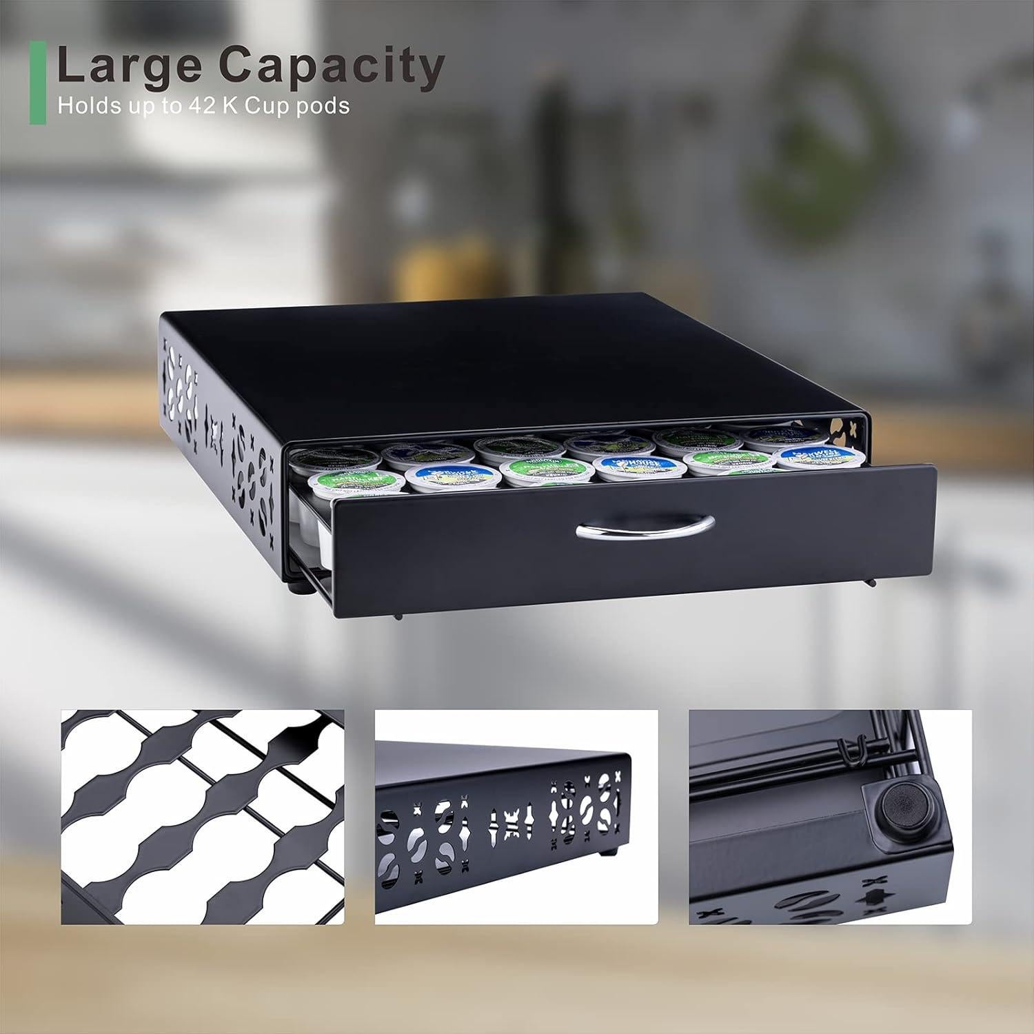 Soporte para Cápsulas de Café K Cup Rice Rat - Almacenamiento 42 K Cup