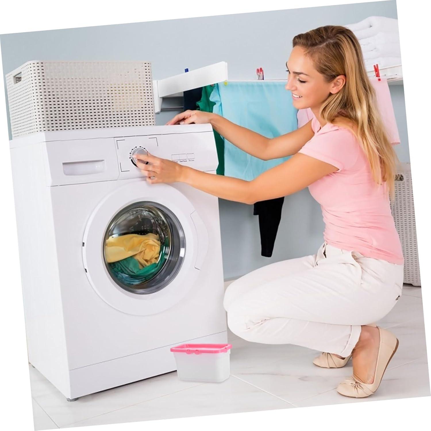 Contenedor de Almacenamiento Mikinona para Cápsulas de Lavandería Rosa