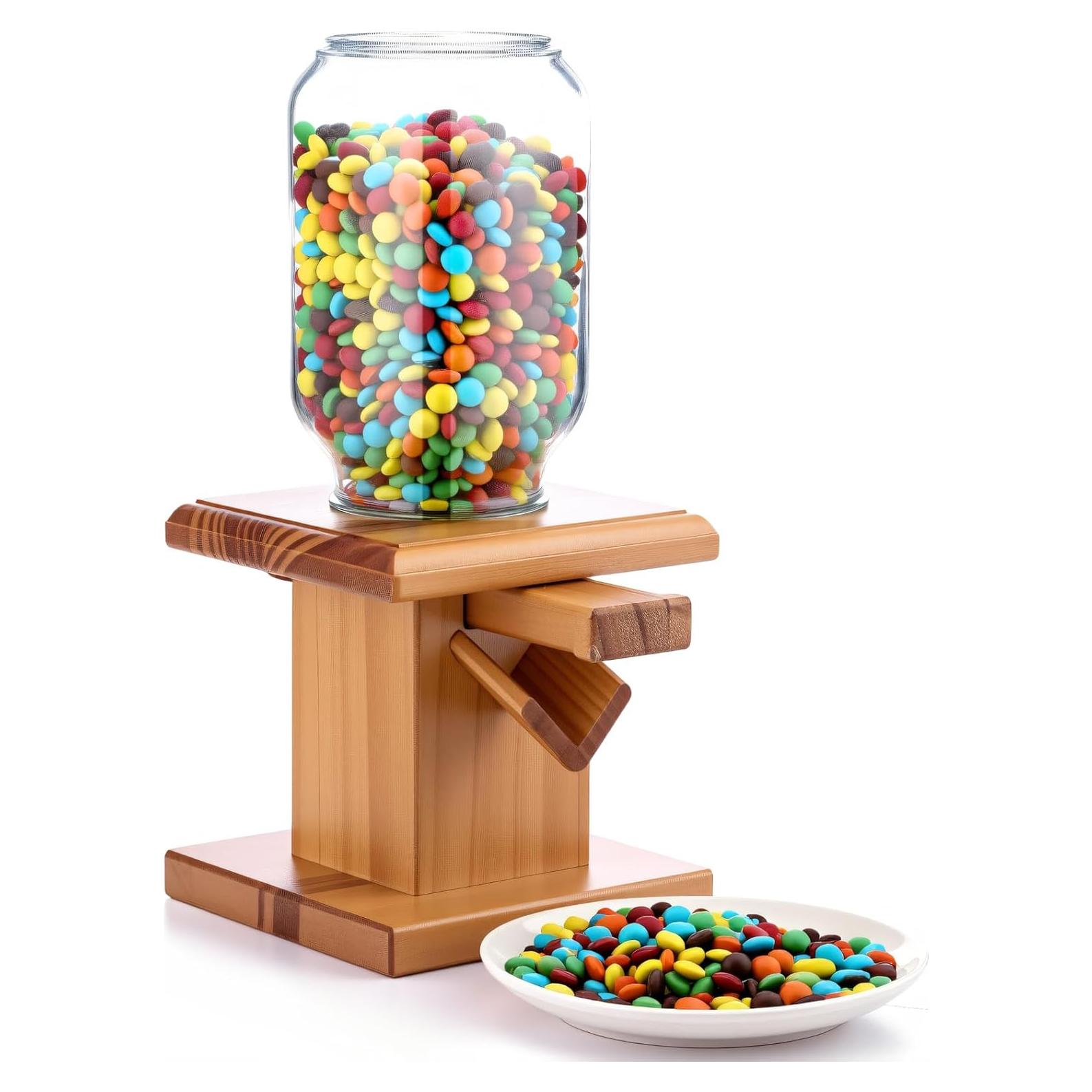 Dispensador de Dulces de Madera Maxdot 13x13x28 cm