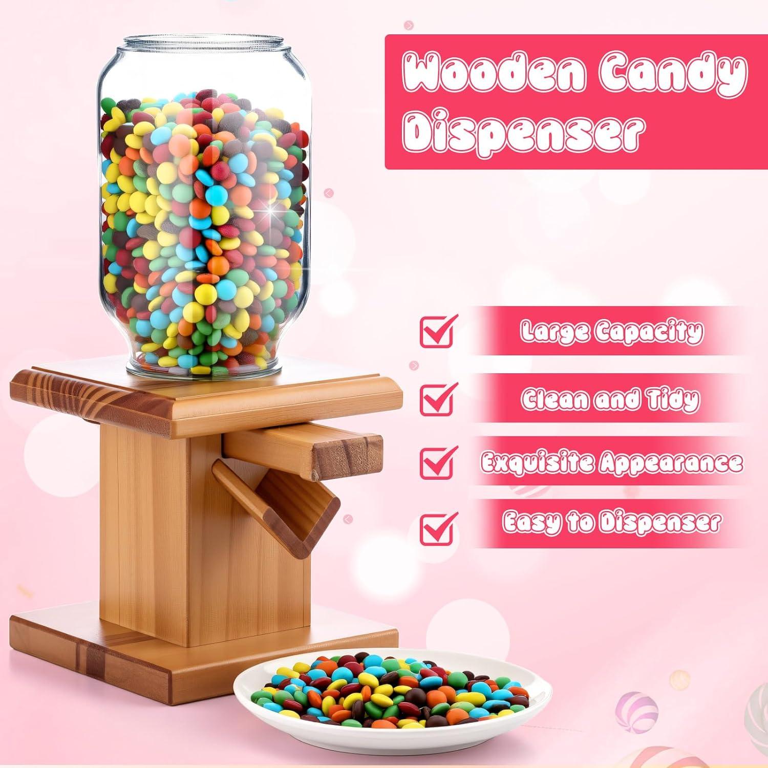 Dispensador de Dulces de Madera Maxdot 13x13x28 cm