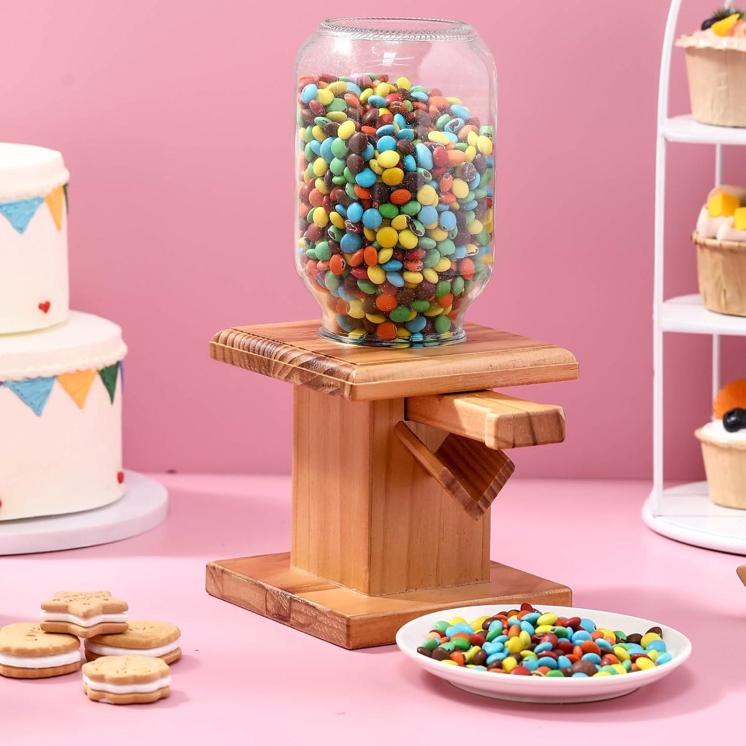 Dispensador de Dulces de Madera Maxdot 13x13x28 cm