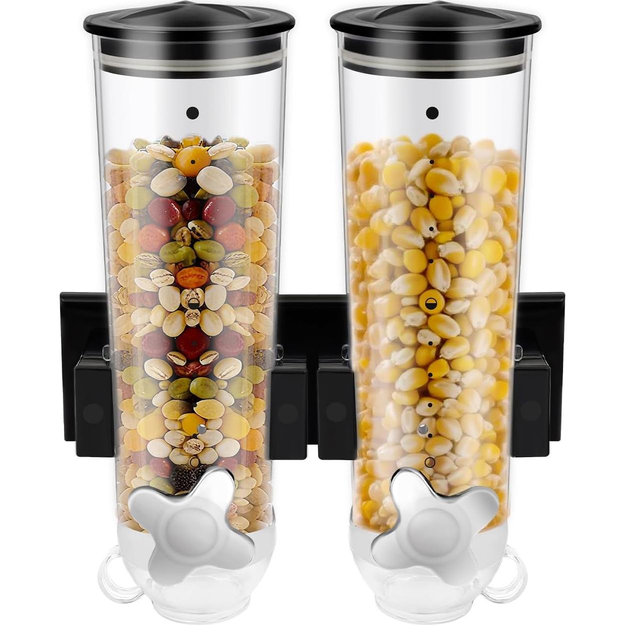 Dispensador de Cereal Montado en la Pared GAMIGIME 3L Negro