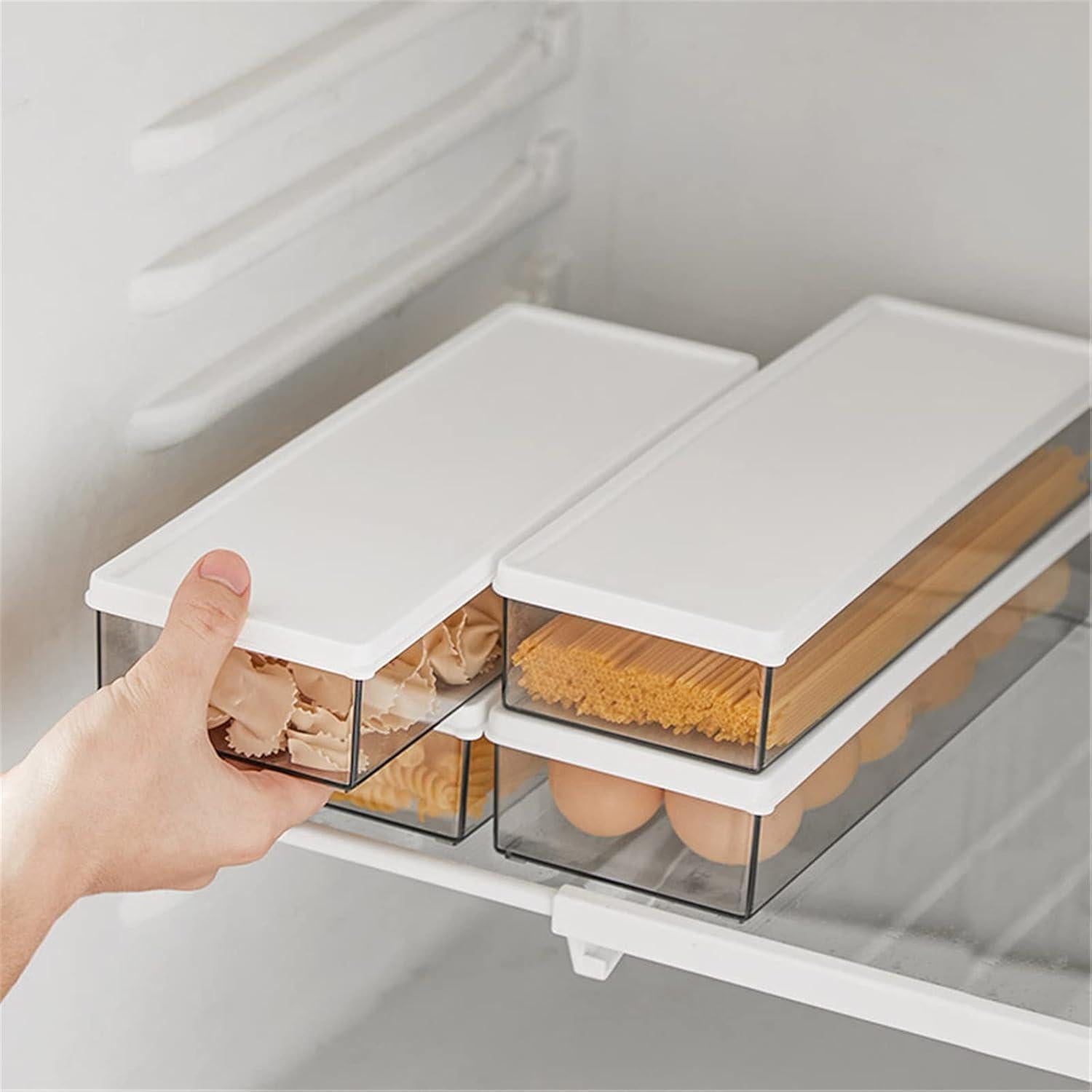 Contenedores de Pasta Hanobe 6 Piezas 1.1L Plástico Libre BPA