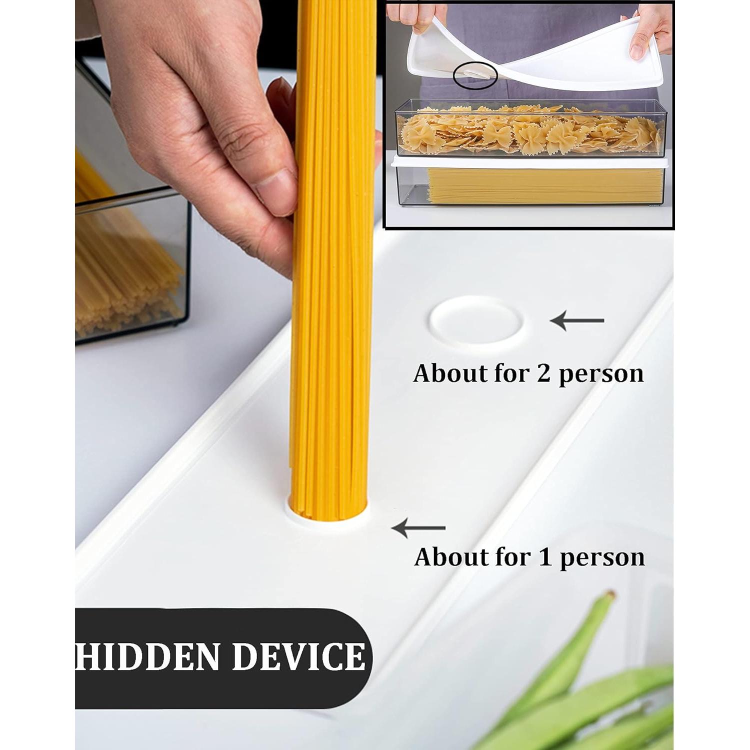 Contenedores de Pasta Hanobe 6 Piezas 1.1L Plástico Libre BPA