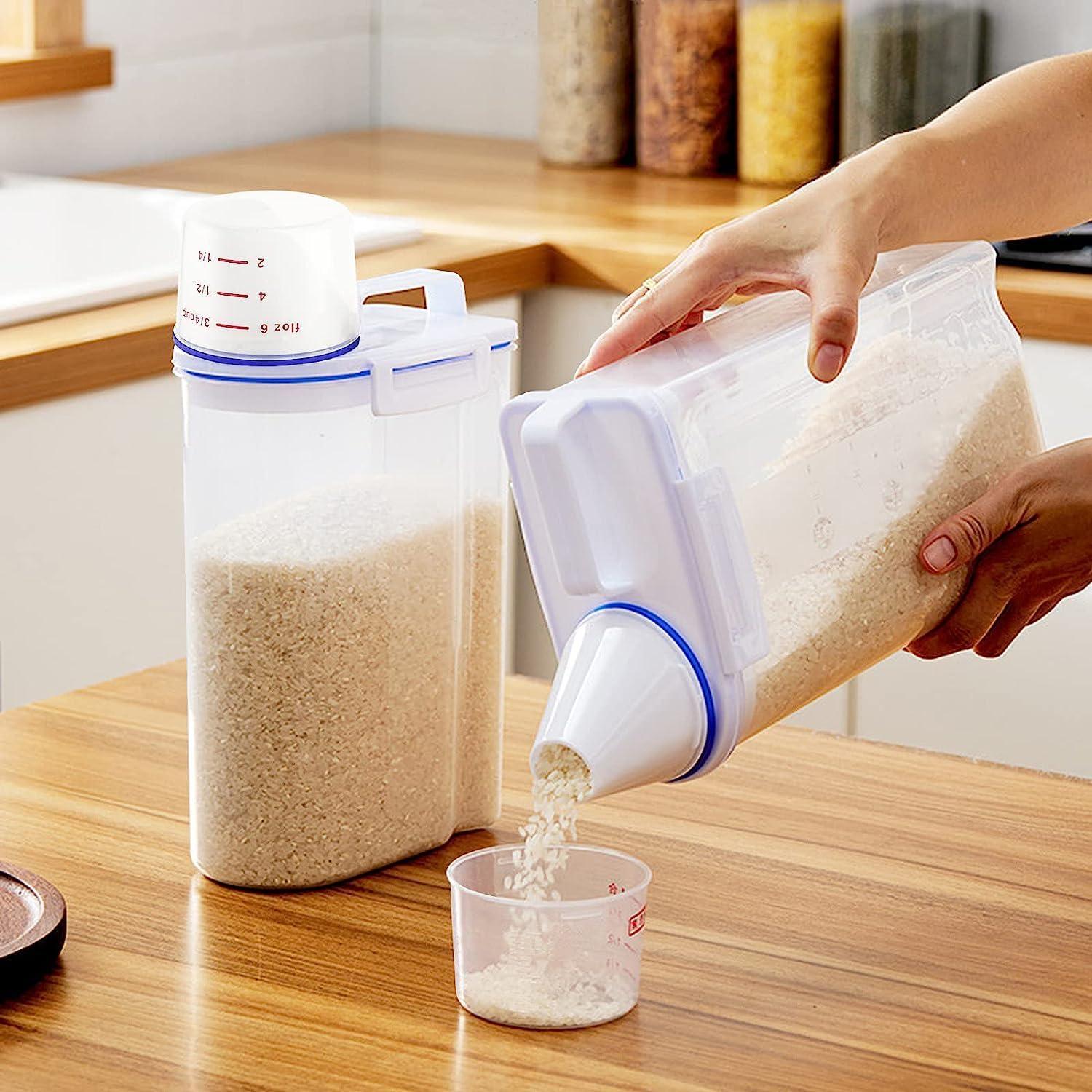 Contenedor Hermético Fabater 2 kg para Alimentos Secos Blanco
